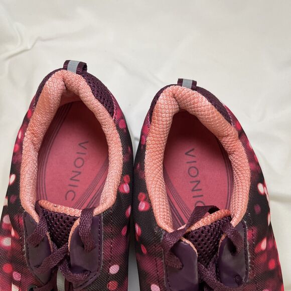 Vionic Shoes Womens 9 335 Tourney Running Sneakers Pink Lace Up Low Top Comfort - Picture 9 of 12